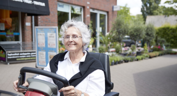 Foto van scootmobielbezitter