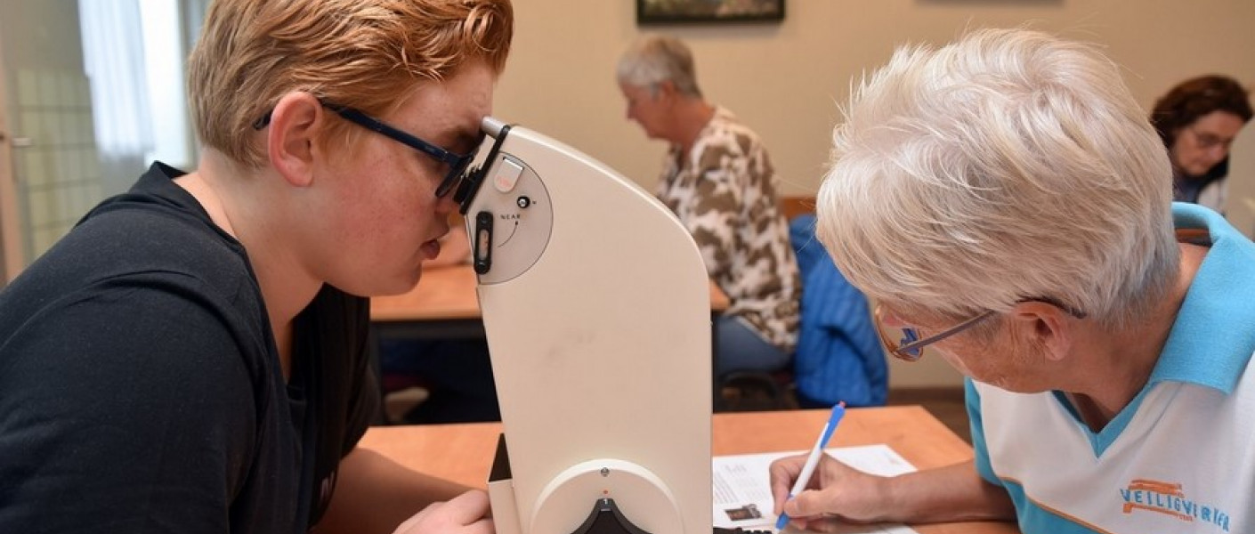 Rond de 700 leerlingen van de klassen 1 en 2 van het Linde College en Terra Wolvega bezoeken deze week een verkeersmarkt in De Rank. 