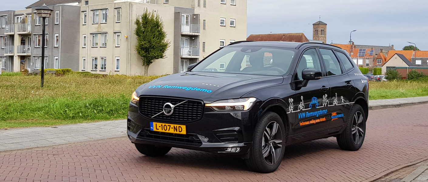 Veilig Verkeer Nederland VVN Remwegdemo remwegdemonstratie remweg Volvo XC60