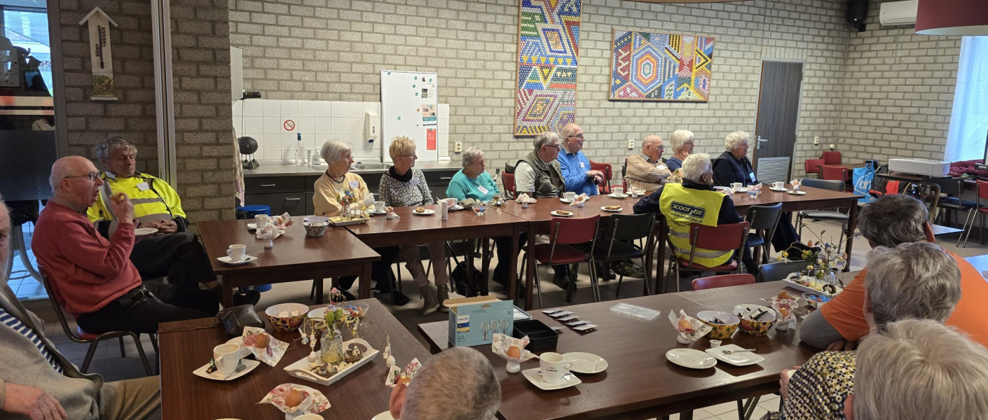 Een drukbezochte en succesvolle Scootmobieltraining