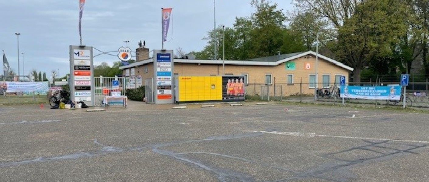 Startlocatie praktisch Verkeersexamen bij VOAB in Goirle 