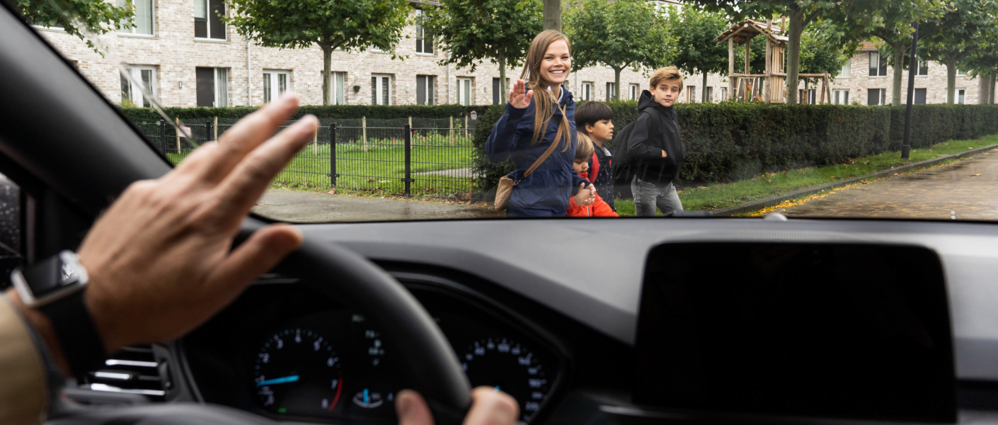 Automobilist woonwijk