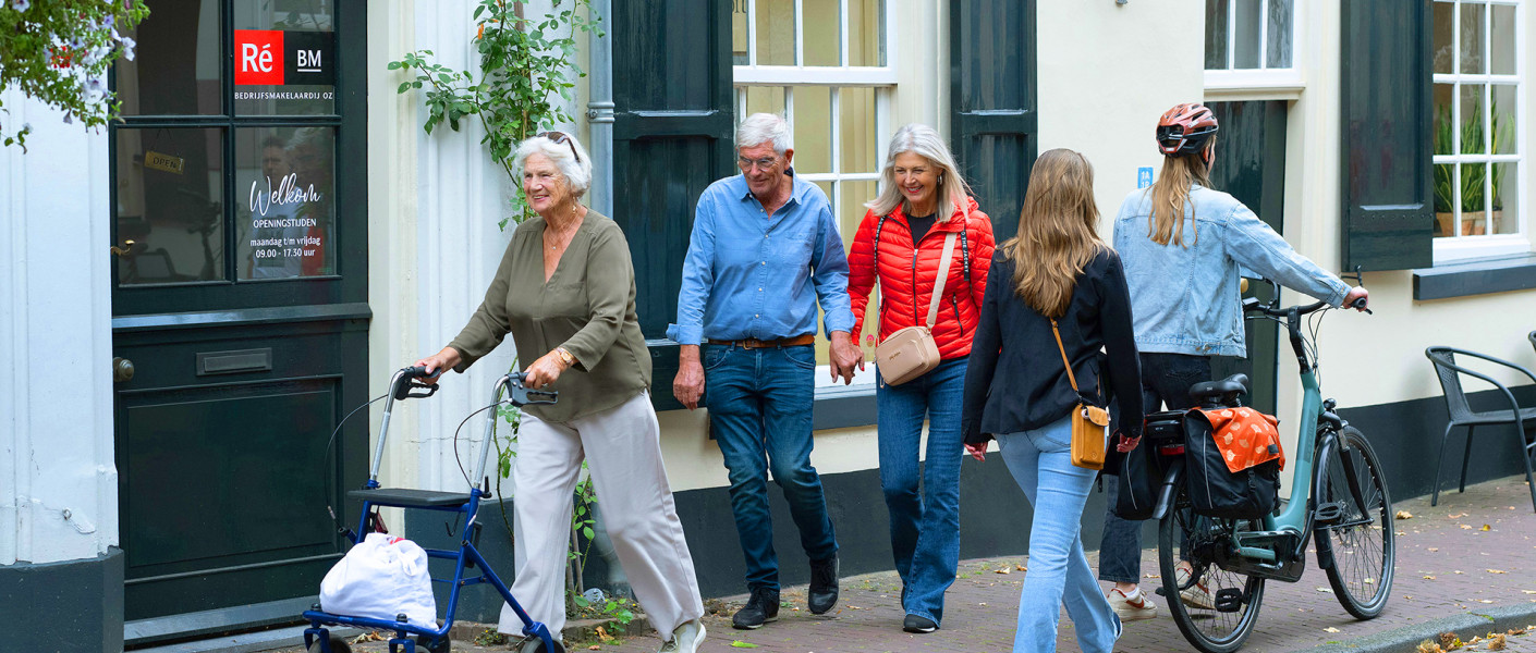 Blijf veilig onderweg lopen rollator