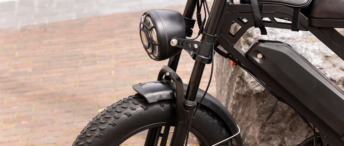 Fatbike geparkeerd