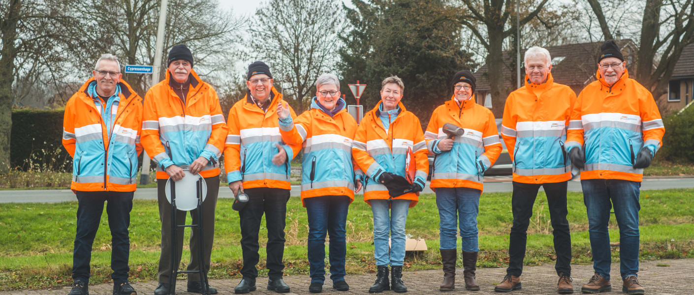 Vrijwilligers van VVN afdeling Stadskanaal
