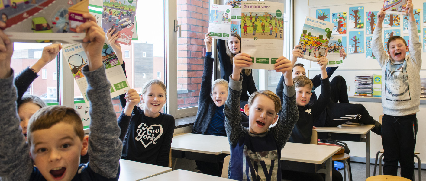 Kinderen juichen VVN Verkeersmethode