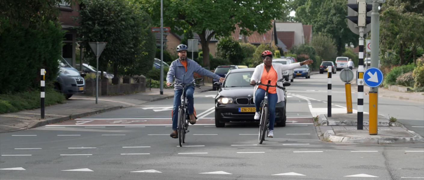 Veilig Verkeer Nederland fiets voorrang afslaan fietser e-bike