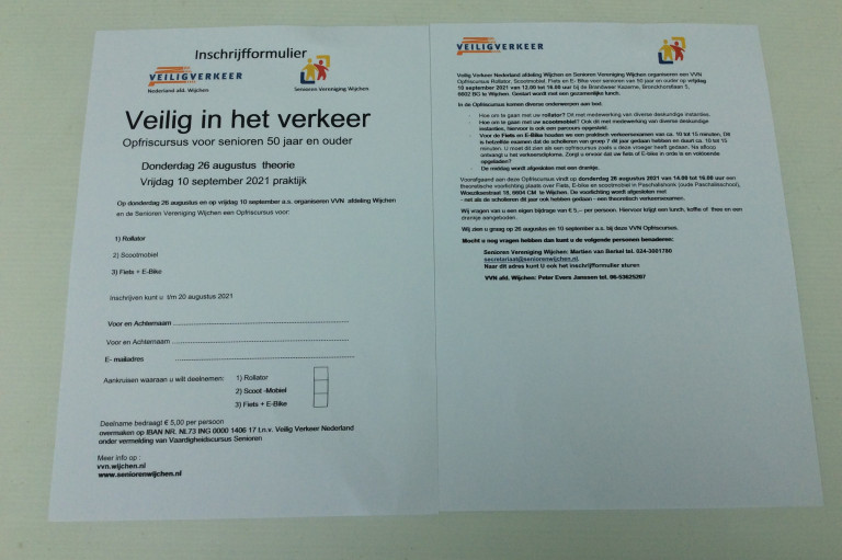 Beschrijving activiteit en inschrijfformulier