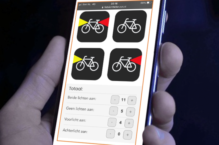 Fietslichttellen-app