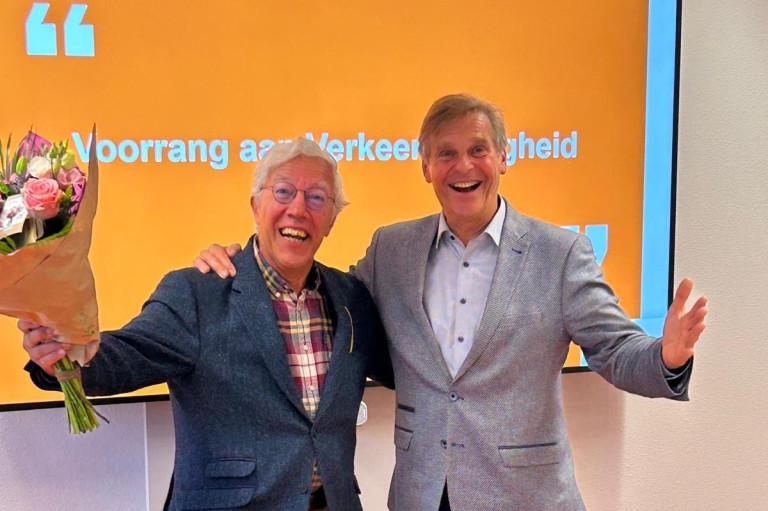 Ronald Emons (links) en vice-voorzitter Egbert-Jan van Hasselt
