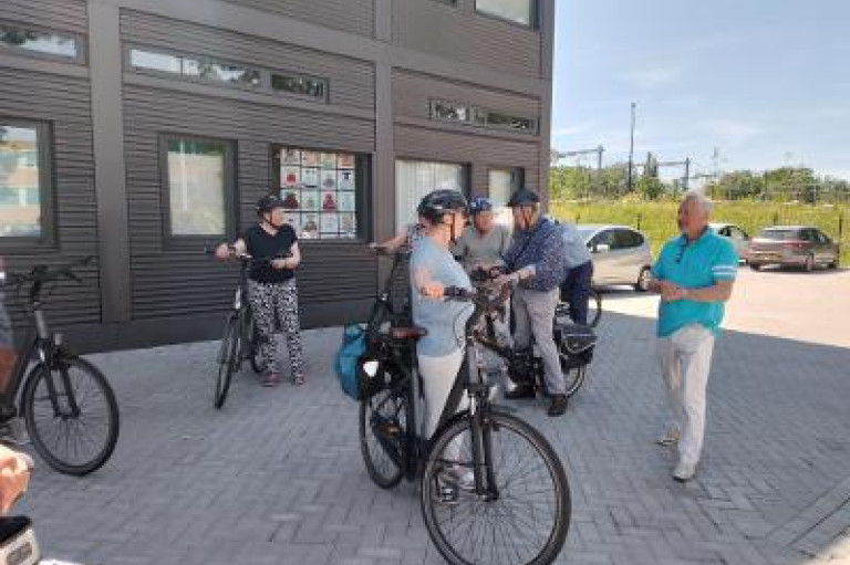 De fietscontrole en daarna het parcours doen.