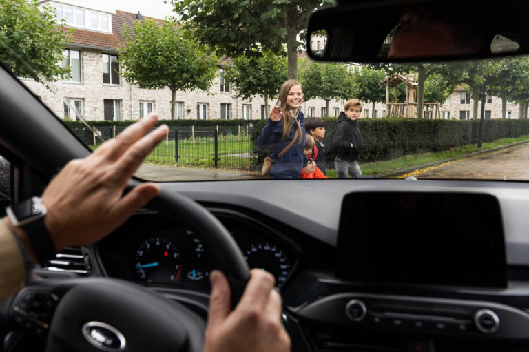 Automobilist woonwijk