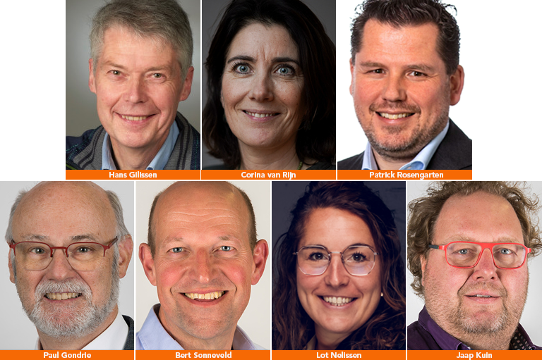 Portretfoto's van de bestuursleden van Veilig Verkeer Nederland