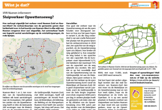 Sluipverkeer Opwettenseweg