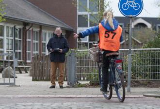 verkeersexamen fiets praktisch leerling