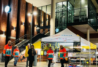 Fietscontrole bij het station in Dronten