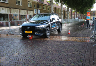 Remwegdemonstratie in Sneek tijdens Veiligheidsdag