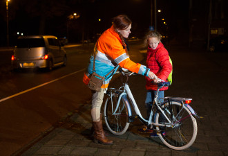 Veilig Verkeer Nederland fietsverlichtingsactie