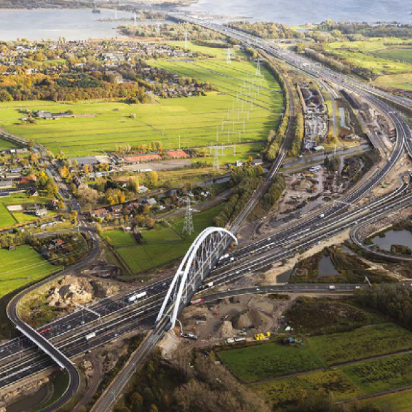 langste spoorbrug van Nederland