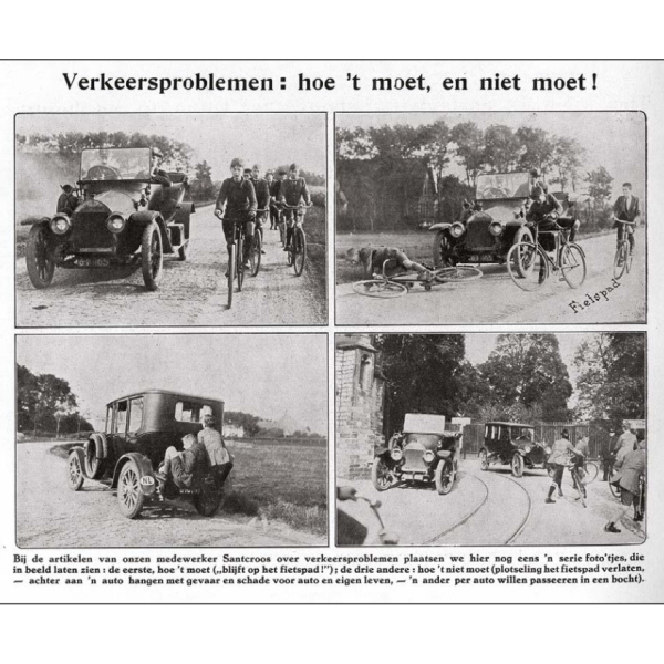 Verkeersboodschap uit 1925