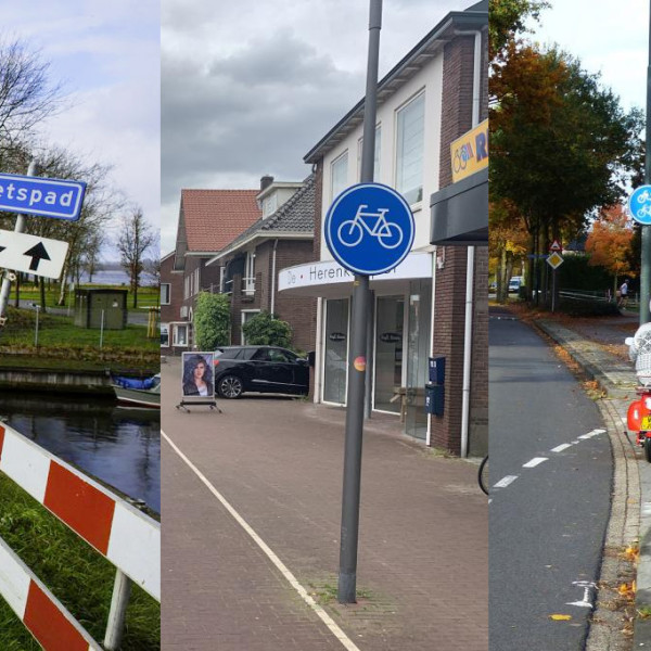 Onverplicht en verplicht fietspad en verplicht bromfietspad Veilig Verkeer Nederland