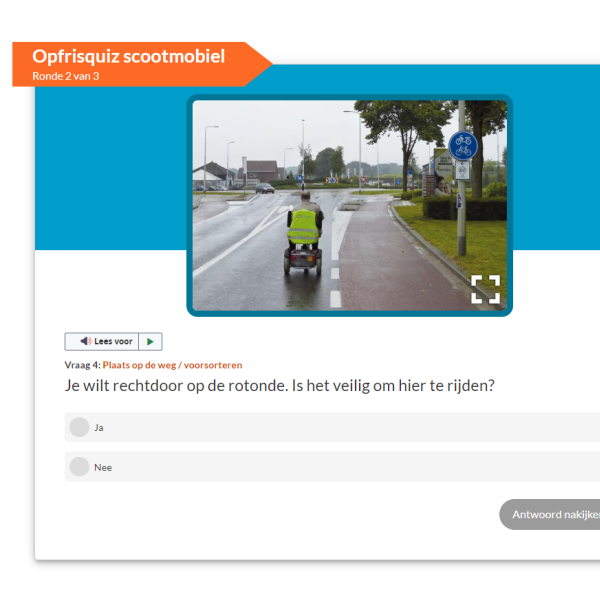 Opfrisquiz scootmobiel