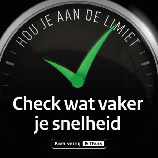 Campagnebeeld 'Check wat vaker je snelheid'