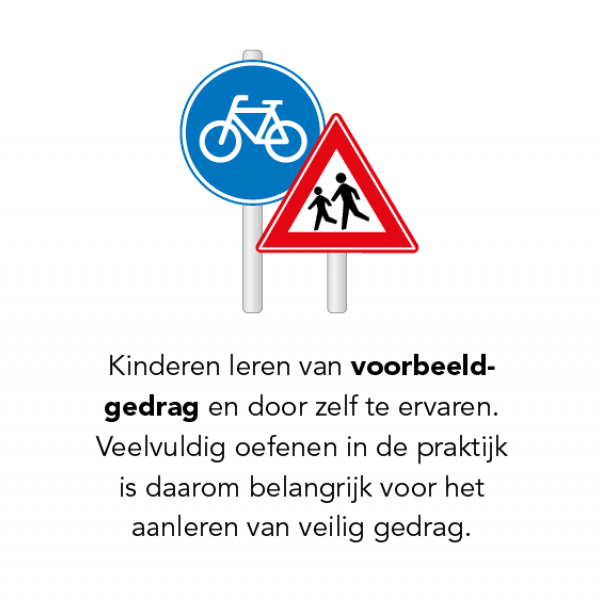 Kinderen leren van voorbeeldgedrag en door zelf te ervaren